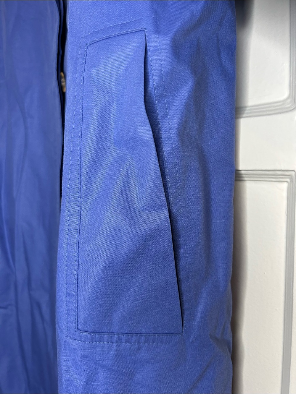 Vintage London Fog Lightweight Blue Trench Coat - Picture 7 of 8